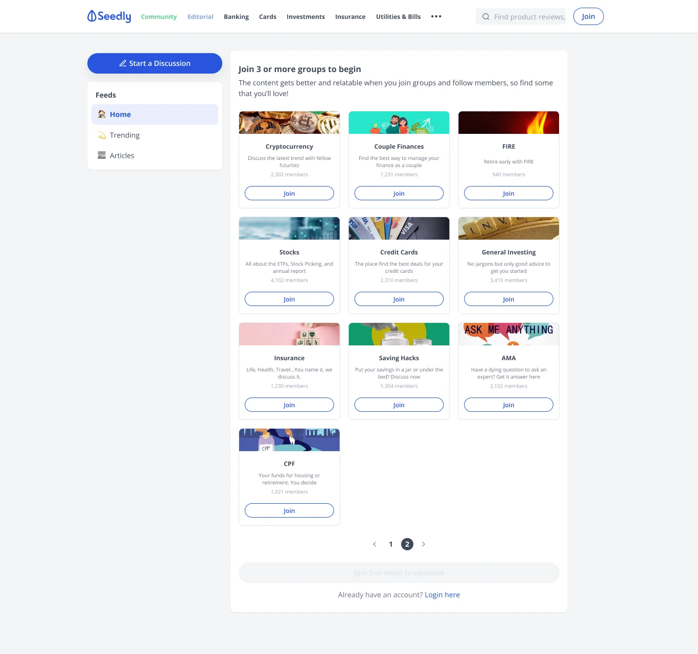 Suggested groups