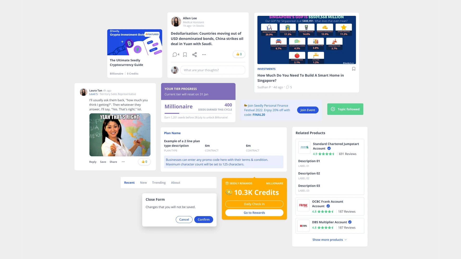 Seedly design system Figma library overview