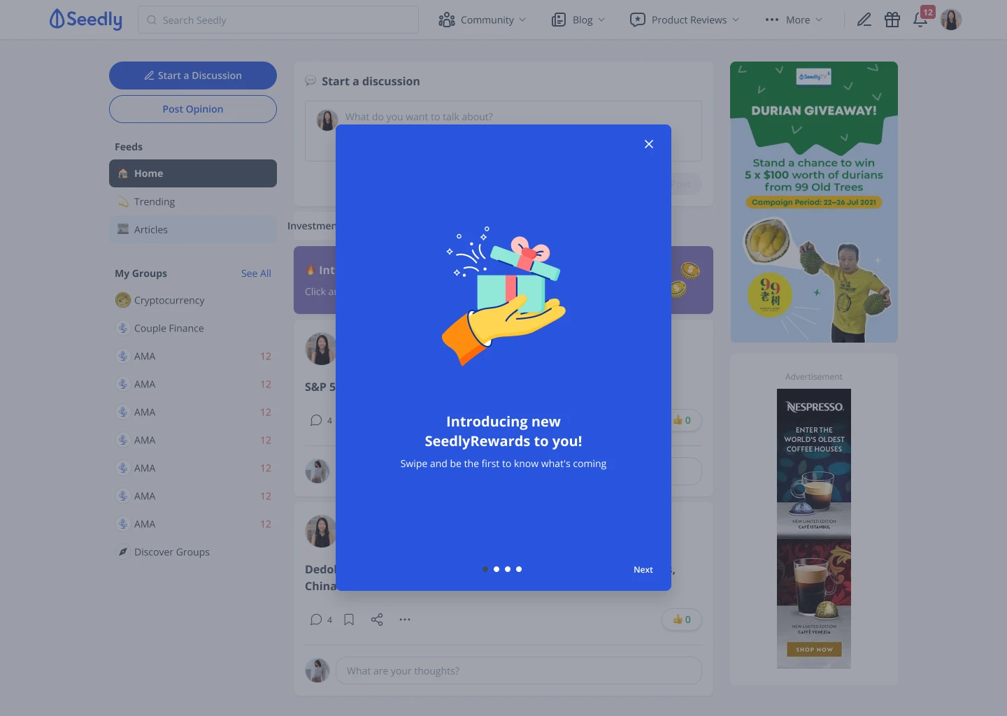 Rewards desktop